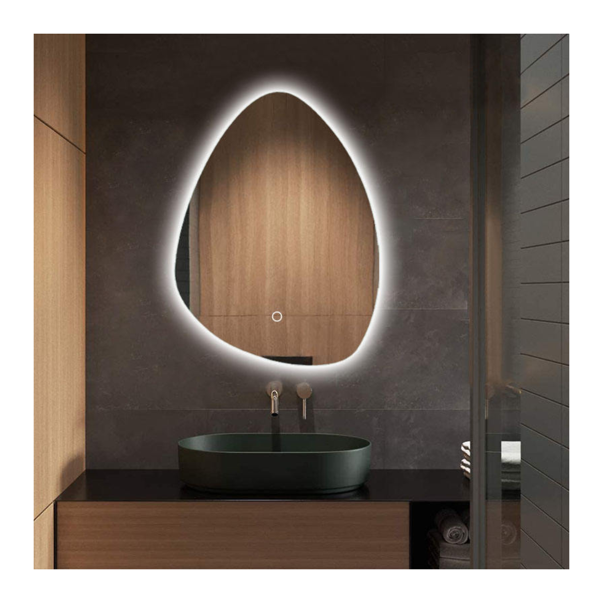 Terra Pebble Mirror